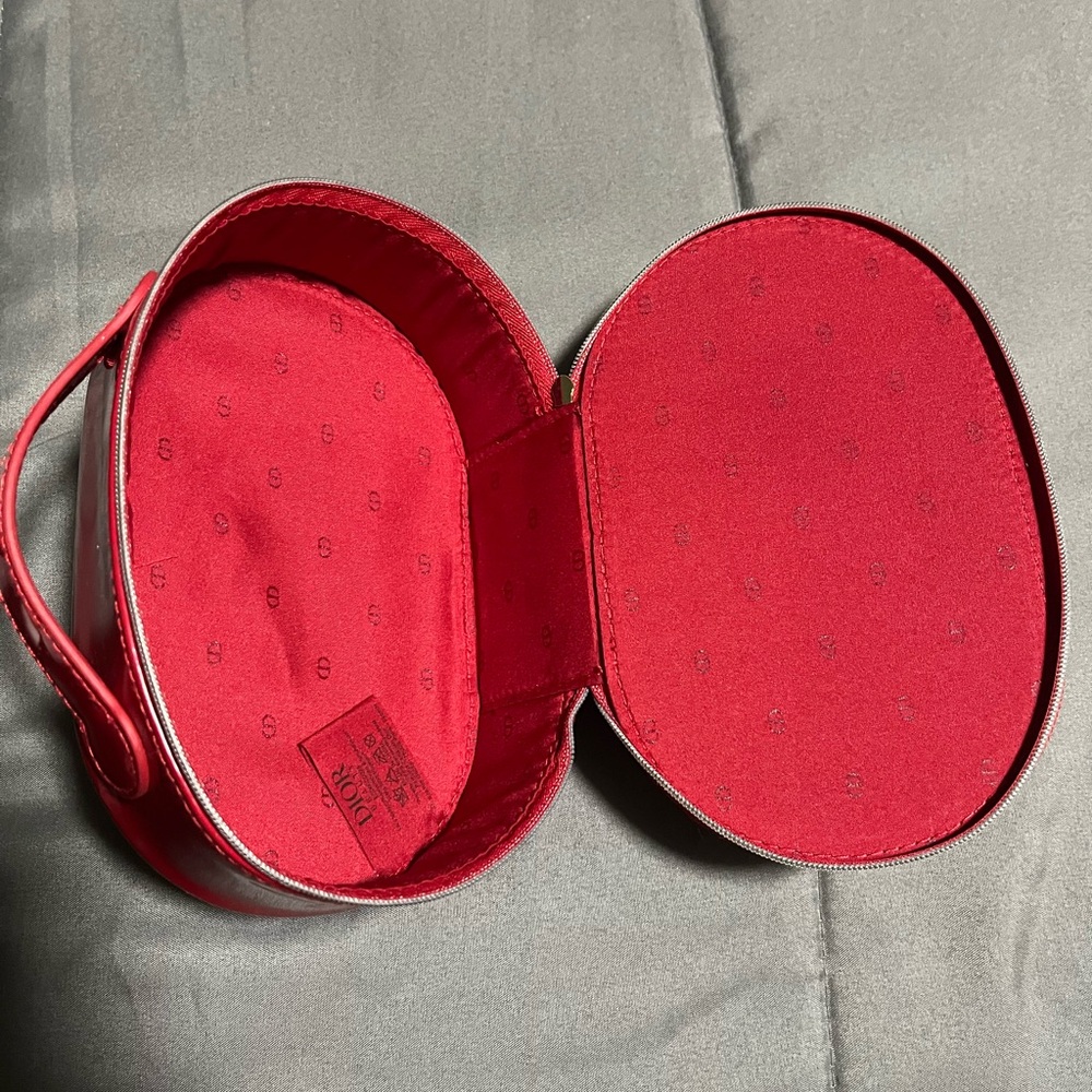 Dior Glossy Red Cosmetic Pouch - Picture 2 of 4